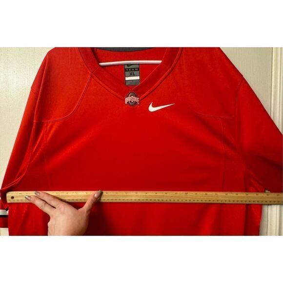 Ohio State NCAA BLANK RED REPLICA FOOTBALL MEN’S JERSEY SIZE XL - Picture 10 of 11